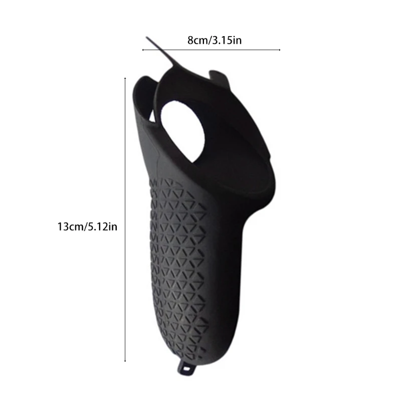 

VR Touch Controller Handle Grip Silicone Protective Cover Anti-Slip Shell with Knuckle Wrist Strap for Oculus Quest 2
