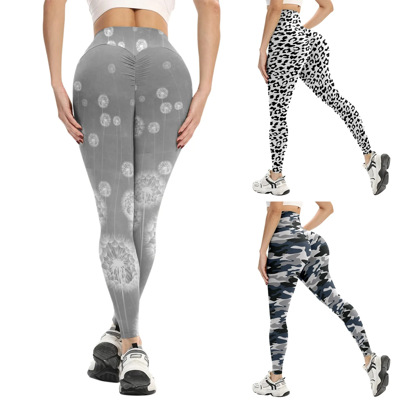 

Seamless Leggings Women's Pants Tights Workout Leggings Fitness Sports Gym Running Athletic Camouflage Leopard Prints Yoga Pants