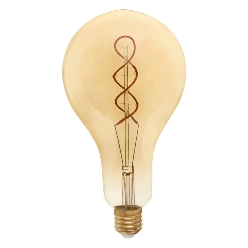 Лампа светодиодная Hiper THOMSON LED VINTAGE FILAMENT FLEXIBLE A160 8W 570Lm E27 160300 1800K GOLD|Светодиодные