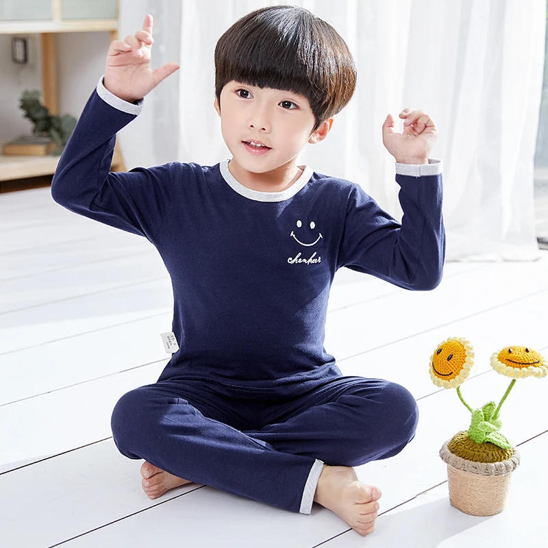 10 цветов детская одежда для сна Весенний хлопковый комплект маленьких девочек