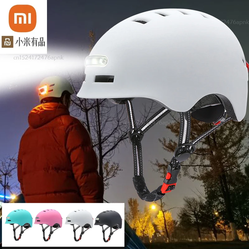 

youpin Smart taillight with lighting helmet for balance bike, electric bike, scooter, battery bike, riding helmet