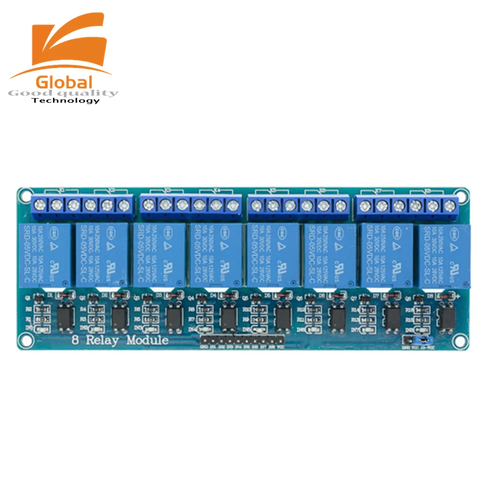 10 шт. с оптроном 8 канальный релейный модуль оригинальное релейное реле