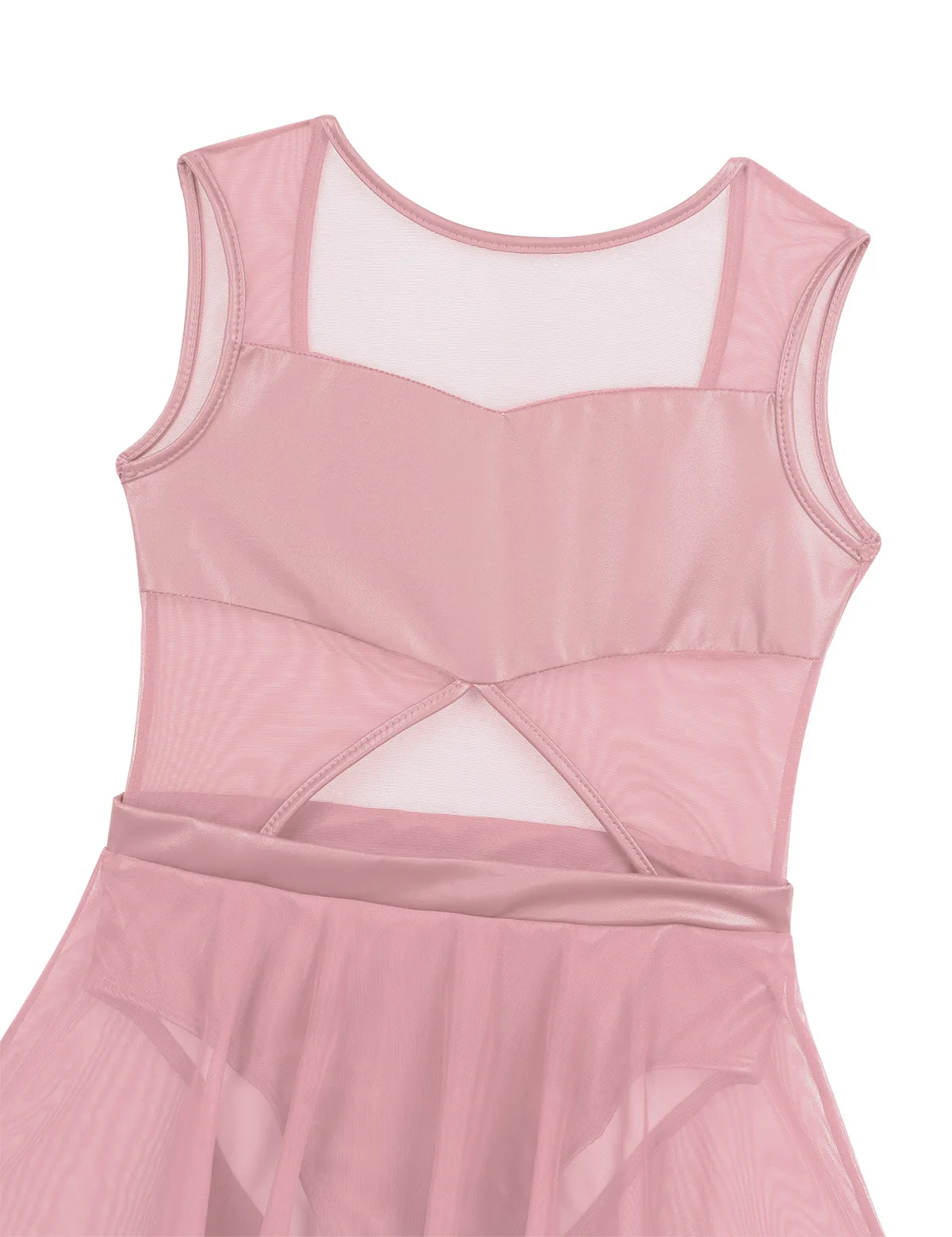 Детский костюм для балета и танца без рукавов из искусственной кожи |