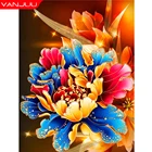 5D алмазная живопись сделай сам, цветок, цветущие цветы, узор, полная Алмазная мозаика, вышивка крестиком, искусство вышивки стразы, живопись