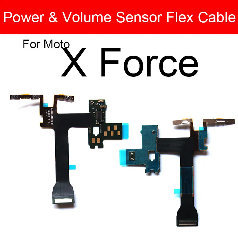 Шлейф кнопки питания громкости для Motorola Moto X2 X3 X Play Style Force Side Key Butoon Flex Ribbon Запасные