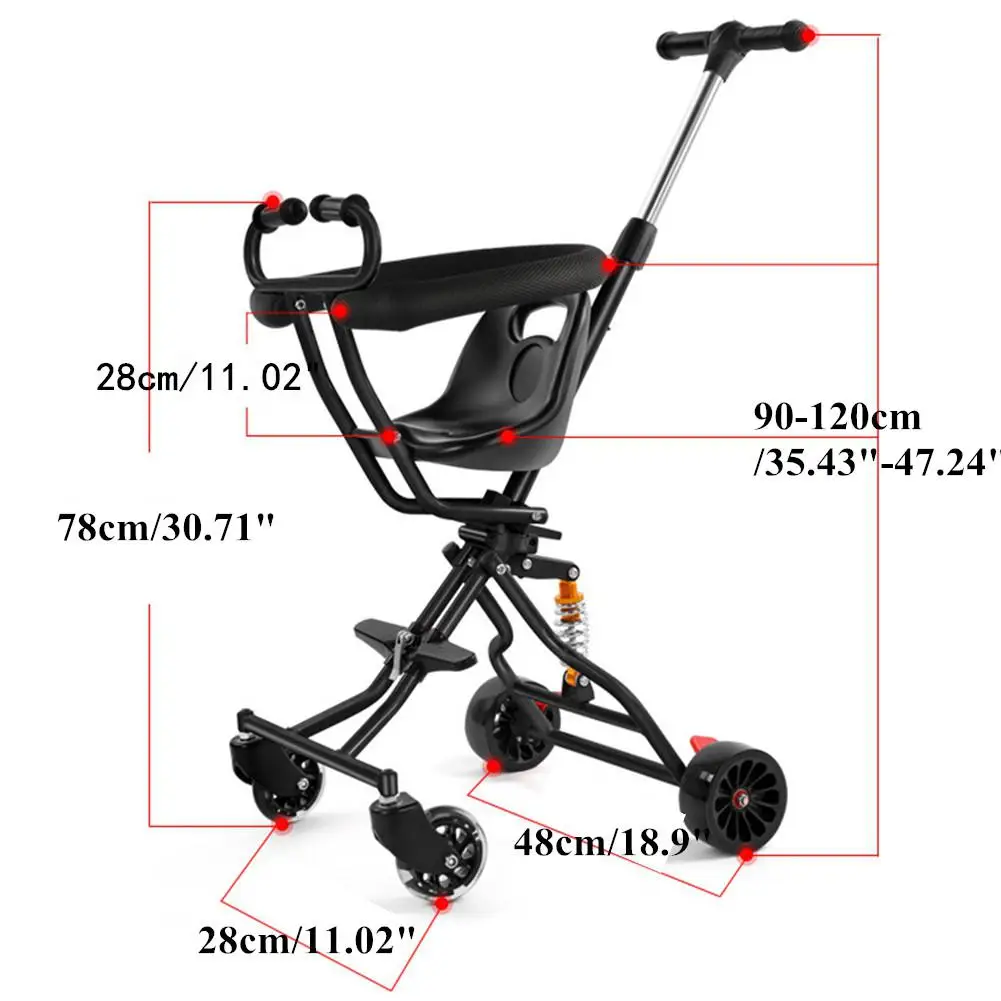 Kidlove ультра светильник детская коляска портативная складная амортизирующая