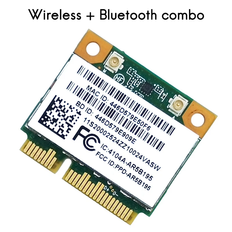 

for Lenovo G480 G580 G780 Y480 Y580 Y570 2.4G 150Mbps Bluetooth 3.0 MINI PCIE AR5B195 Built-in Wireless Network Card