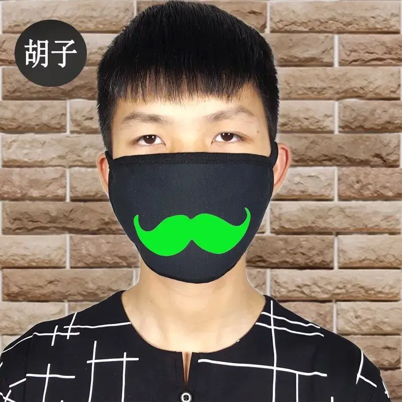 Женские и мужские светящиеся темные маскарадные маски с черепом черный рот