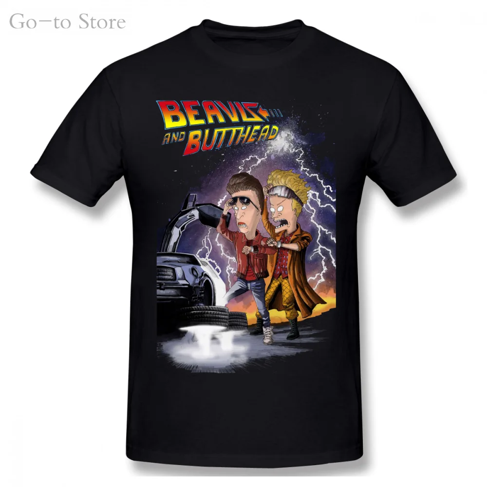 

Beavis And Butt-head X Back To The Future Combo short-sleeve T-shirt Funny Tee