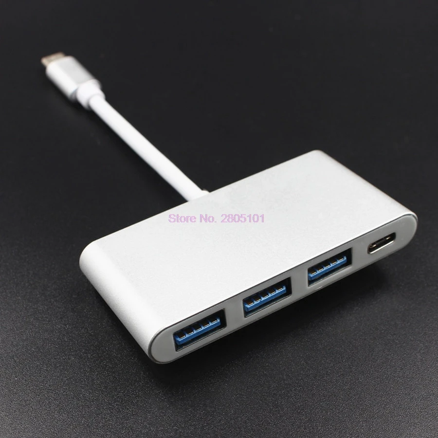 Dhl или fedex 10 шт. USB 3 1 USB-C Type-C концентратор адаптер конвертер в порта для зарядки MacBook