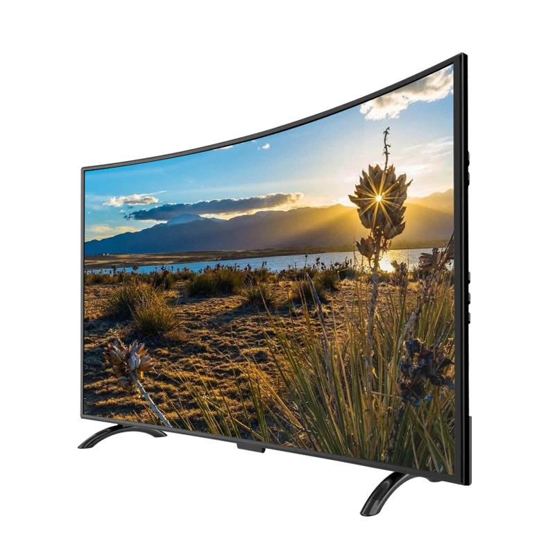 

60 inch curved screen high resolution remote control wall tv led television inn hotel shopping mall bar led tv