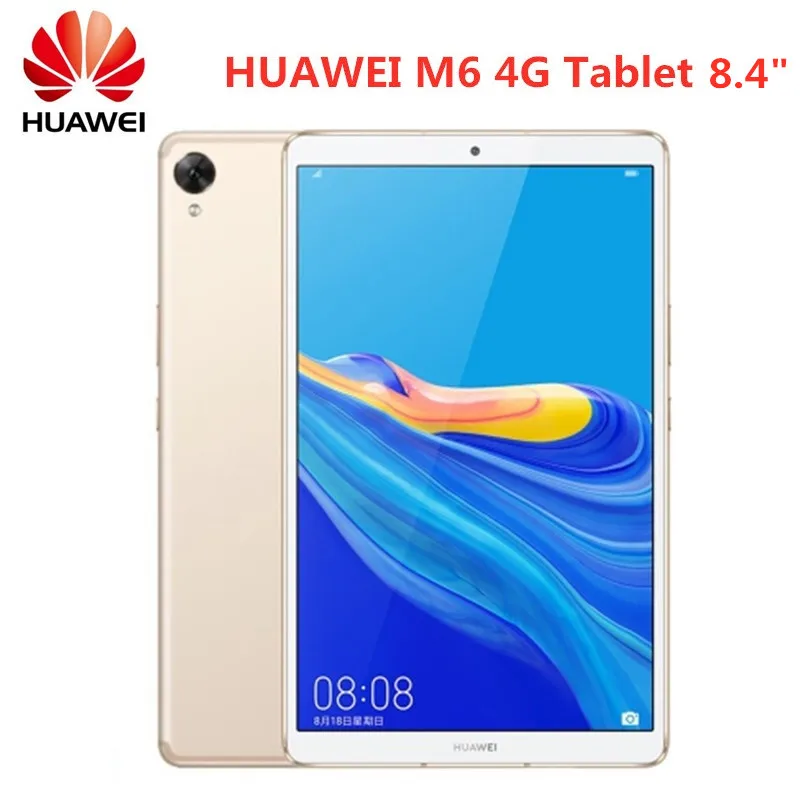 HUAWEI M6 4G Phablet планшетный ПК Android 9 0 Hisilicon Kirin 980 Восьмиядерный Mediapad 4 Гб 64 7500 мАч 2560x1600