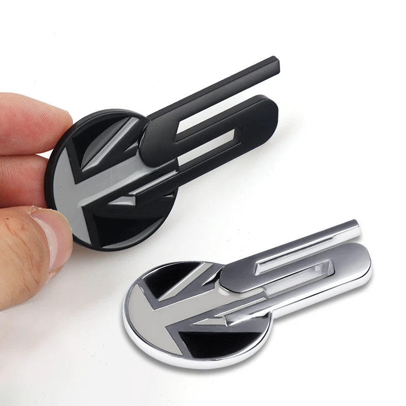 3D автомобильный Стайлинг металлическая буква S британский флаг наклейка эмблема