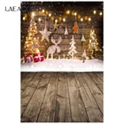 Laeacco Рождественская елка Лось Подарочная доска новорожденный День Рождения фотография Фон фотография фото фон для фотостудии