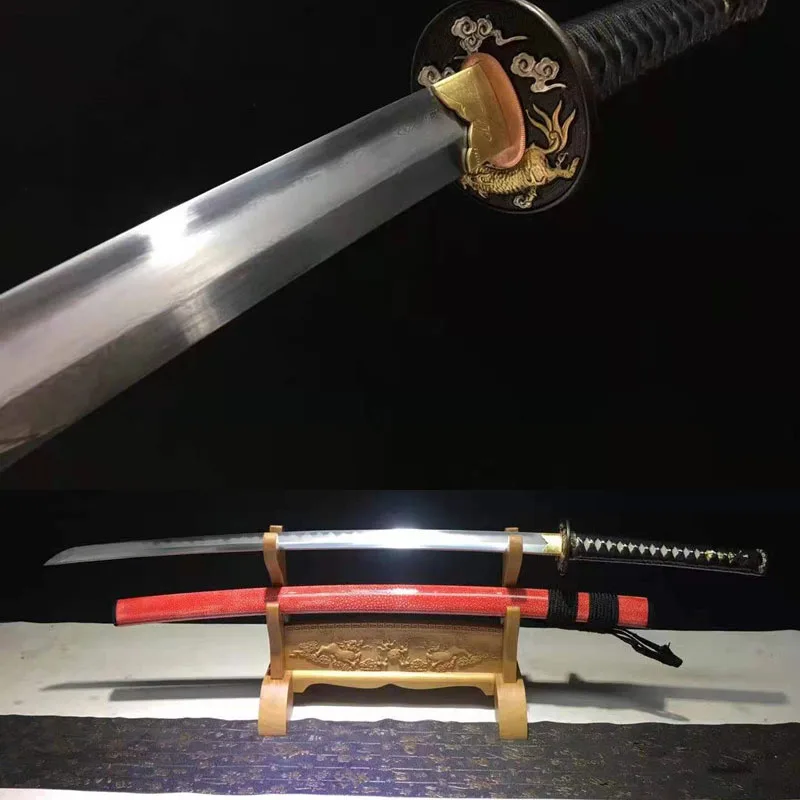 

Long actual combat samurai sword hand forged Samurai blade sharp version jixiangfeng samurai sword
