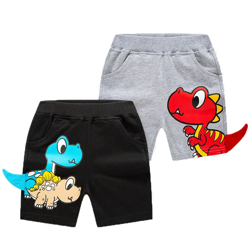 

Boy Shorts Children's Summer Clothes Three-Dimensional Cartoon Dinosaur Pants 12M-7Y Children's Cotton Five-Point Pants
