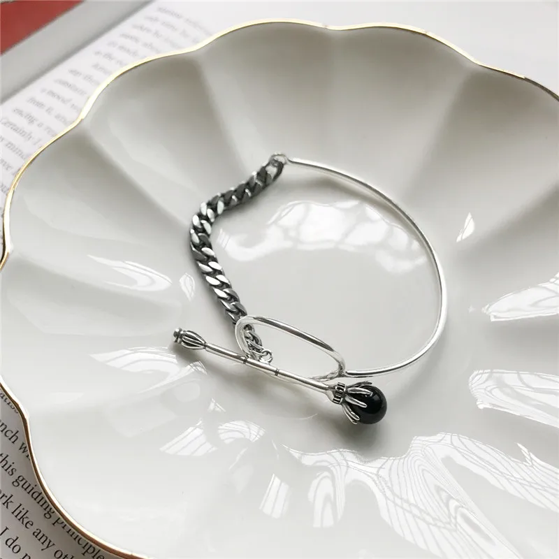 Женские браслеты ручной работы RUIYI из стерлингового серебра 925 пробы винтажные