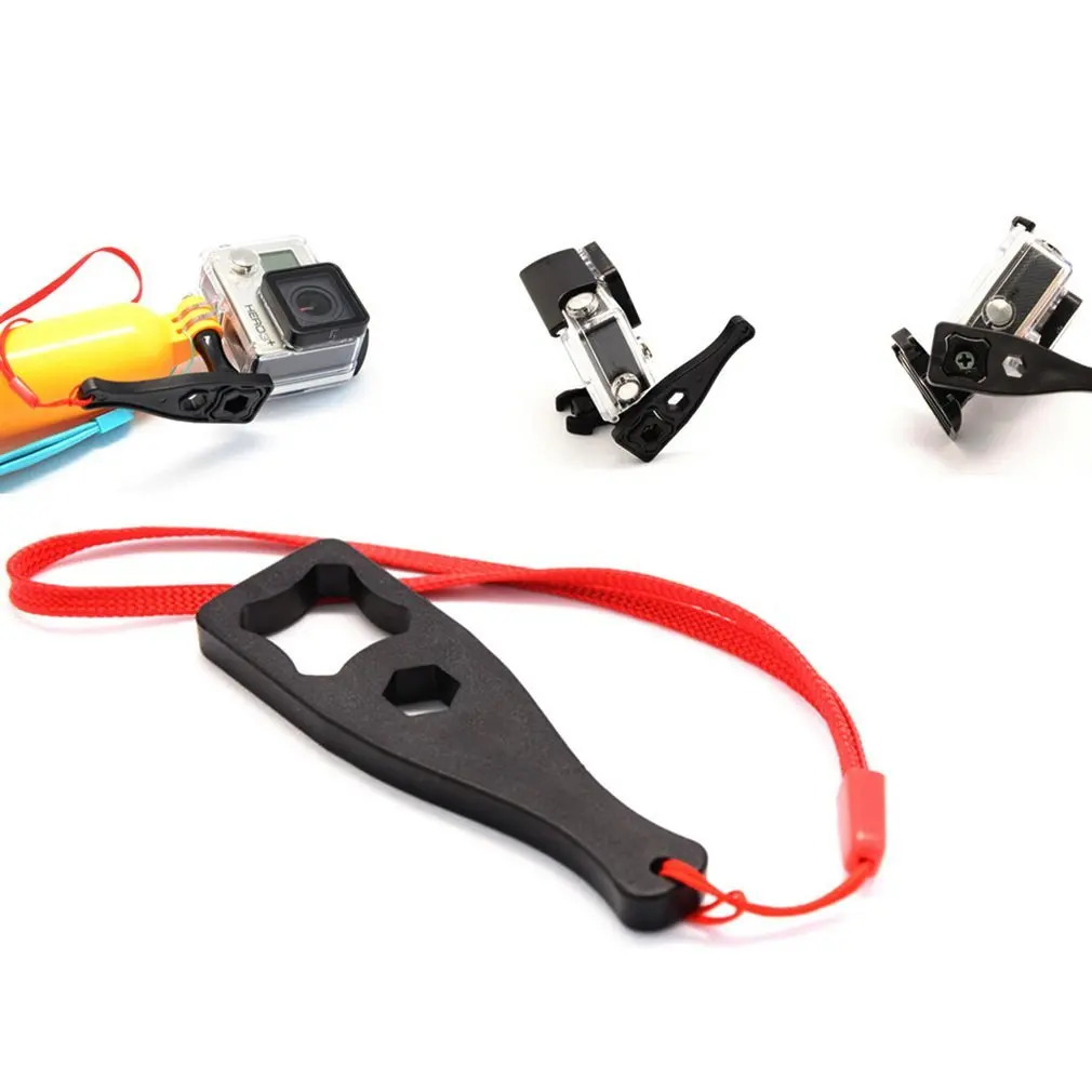 Plastic Wrench Spanner Tighten Knob Nut Screw Tool with Safety Rope For GoPro Hero 3+ 3 2 Accessories Camera Mounting