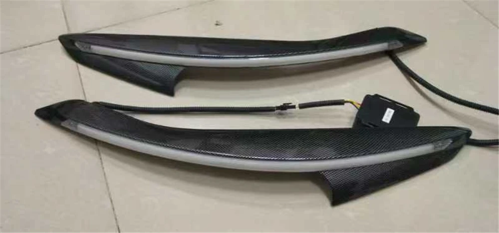 2 шт. для Ford Focus 3 MK3 2012 2013 автомобильный головной светильник для украшения бровей поворотник DRL Светодиодный дневной ходовой светильник