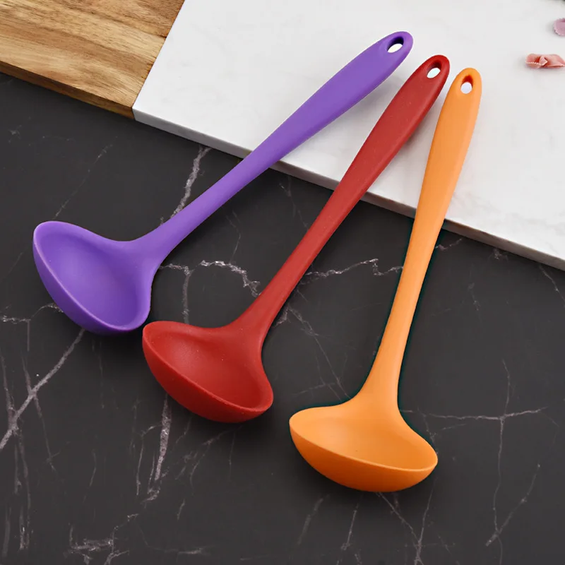

Silicone Spoon Kitchen High-temperature Resistant Cooking Utensils Silicone Spoon Mini Spatula Spoon Only Children Spoon
