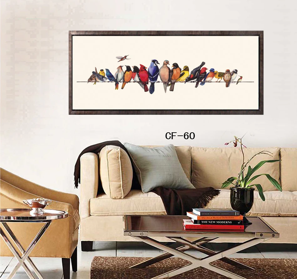 Современное настенное украшение для дома в скандинавском стиле поющие птицы