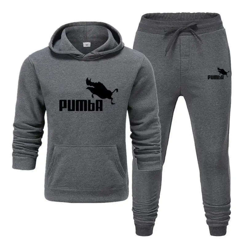 

2021 NEW Brand Men's Sportswear Sets Spring Autumn Male Casual Tracksuit Men 2 Piece Sweatshirt + Sweatpants Set