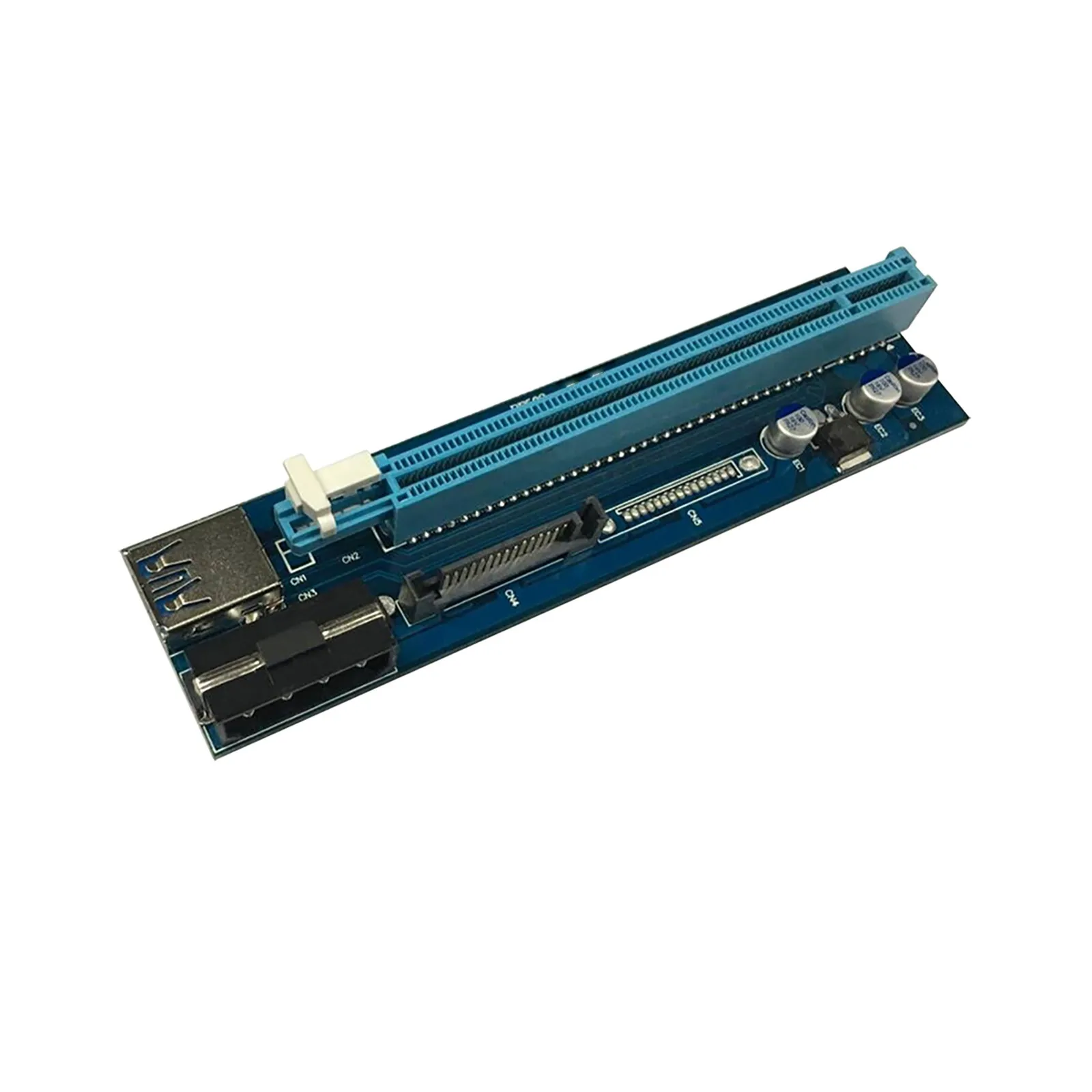 PCI-E для Биткоин-Litecoin-ETH монета PCIe VER006C 4Pin + SATA двойной Интерфейс 16x 1x Питание Райзер