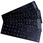 5 шт. Универсальный наклейки клавиатуры русский французский с английскими арабскими рисунками испанские буквы алфавита раскладка клавиатуры наклейки для ноутбука