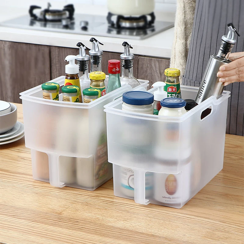 

Kitchen Transparent PP Storage Box Grains Beans Storage Contain Sealed Home Organizer Food Container Refrigerator Storage Boxes
