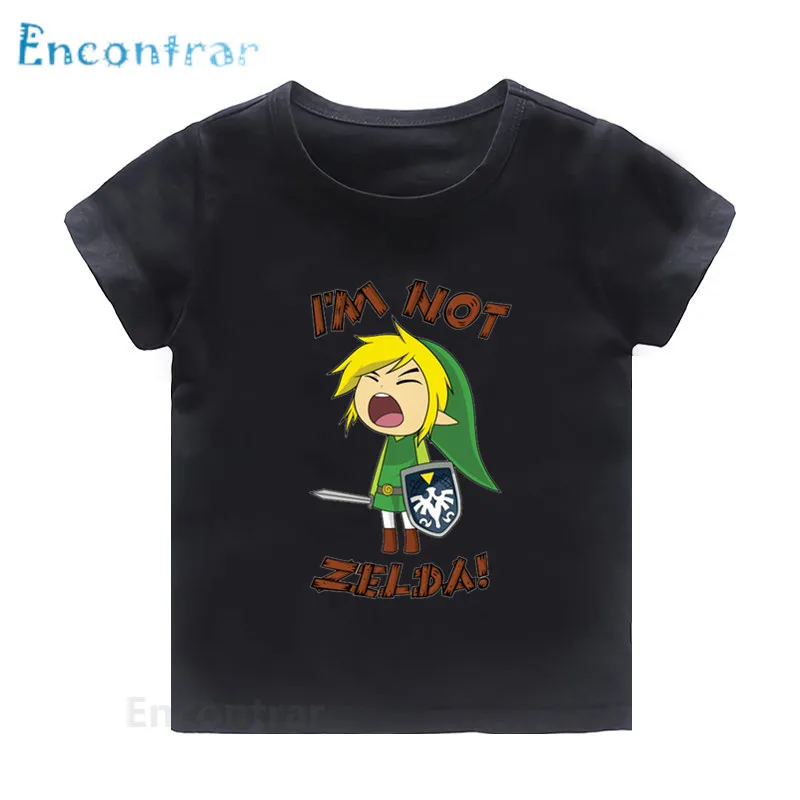Детская футболка с принтом из мультфильма Легенда о Зельде и Triforce детская