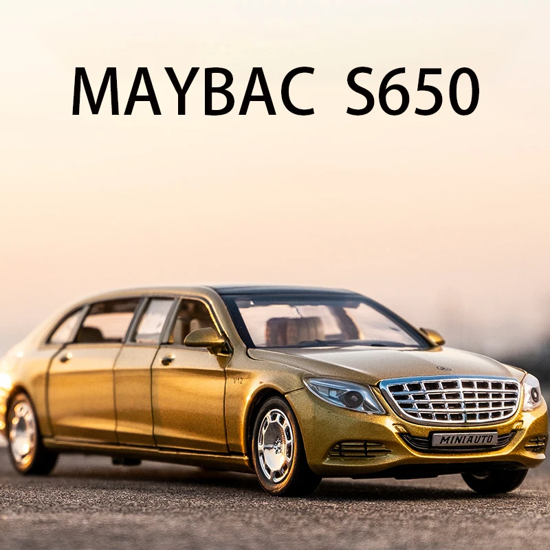 

Nicce 1:32 Maybach S650 Extended Edition Metal Toy Alloy Car Diecast Toy Vehicles Car Model Light Sound Toys for Children A85