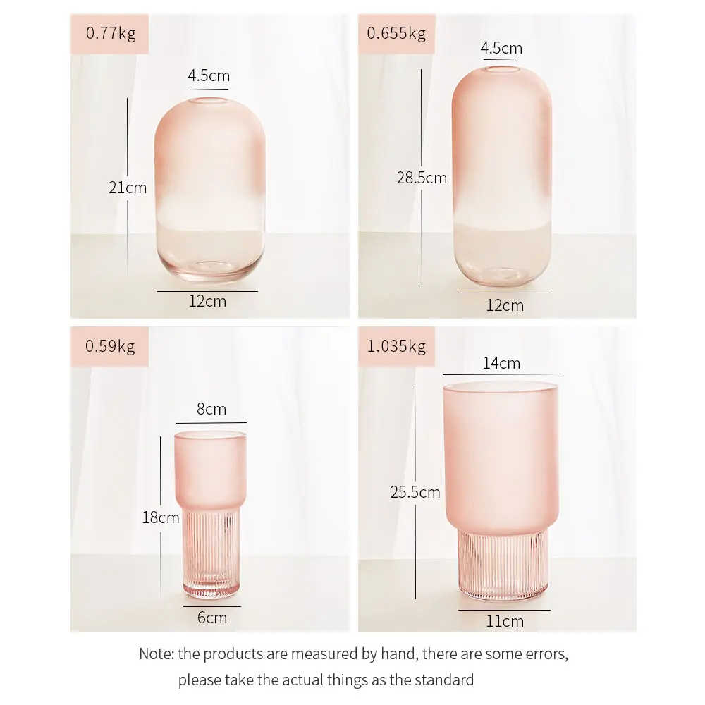 

Home Decore Flower Vase Terrarium Living Room Decoration Hydroponic Clear Glass Vase Nordic Nordic Decoration Home Modern Vases