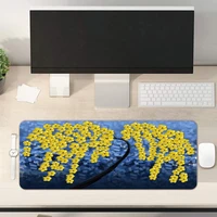 large mouse pad computer gaming mouse pad anti slip waterproof easy to clean pu leather xl mouse mat