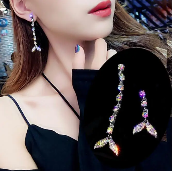 Новые ассиметричные серьги в форме звезды и Луны женские модные корейские