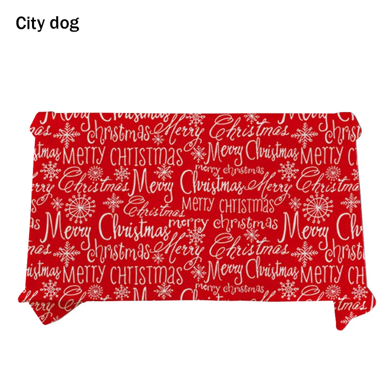 Рождественская Декоративная скатерть Геометрическая Красная Зеленая клетчатая