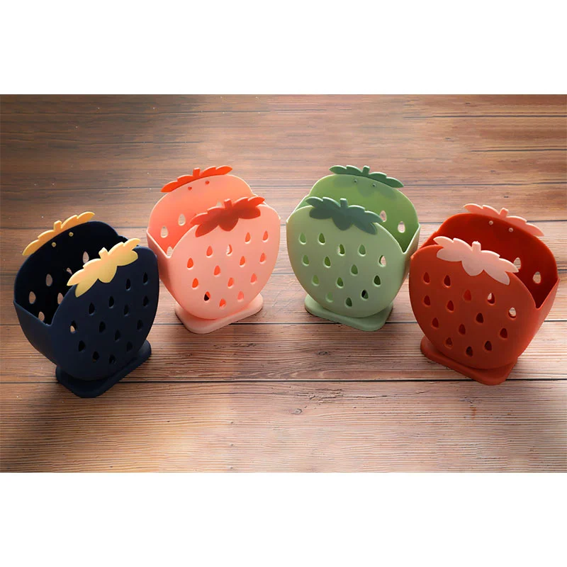 Держатель для палочек и ложек в виде клубники|Полки держатели| |