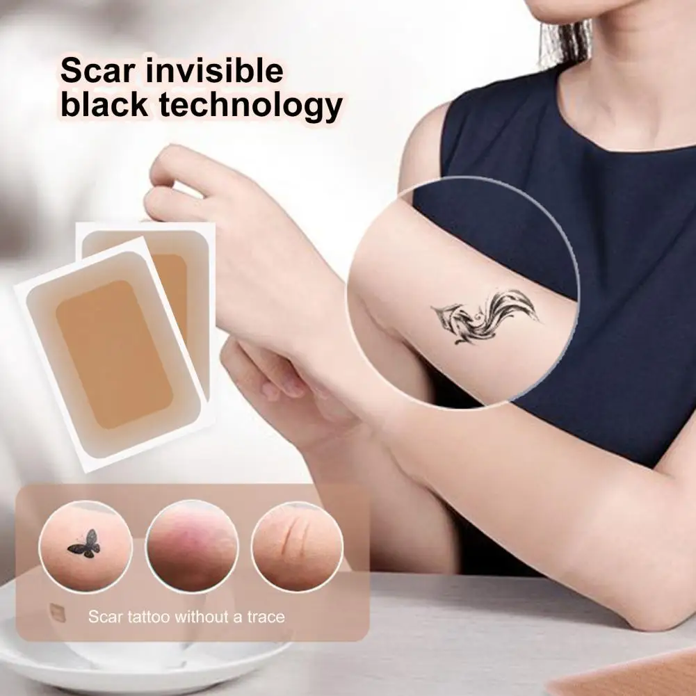 

5Pcs Tattoo Cover Sticker Ultra-Thin Tear Resistance Breathable Body Tattoo Flaw Conceal Sticker Patch forArm Scar Cover Sticker