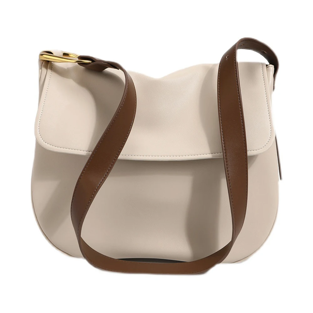 

Casual Soft Leather Saddle Bag Women Shoulder Bags Brands Designer Tote Crossbody Bags for Women 2021 Large Capacity Womens Bag