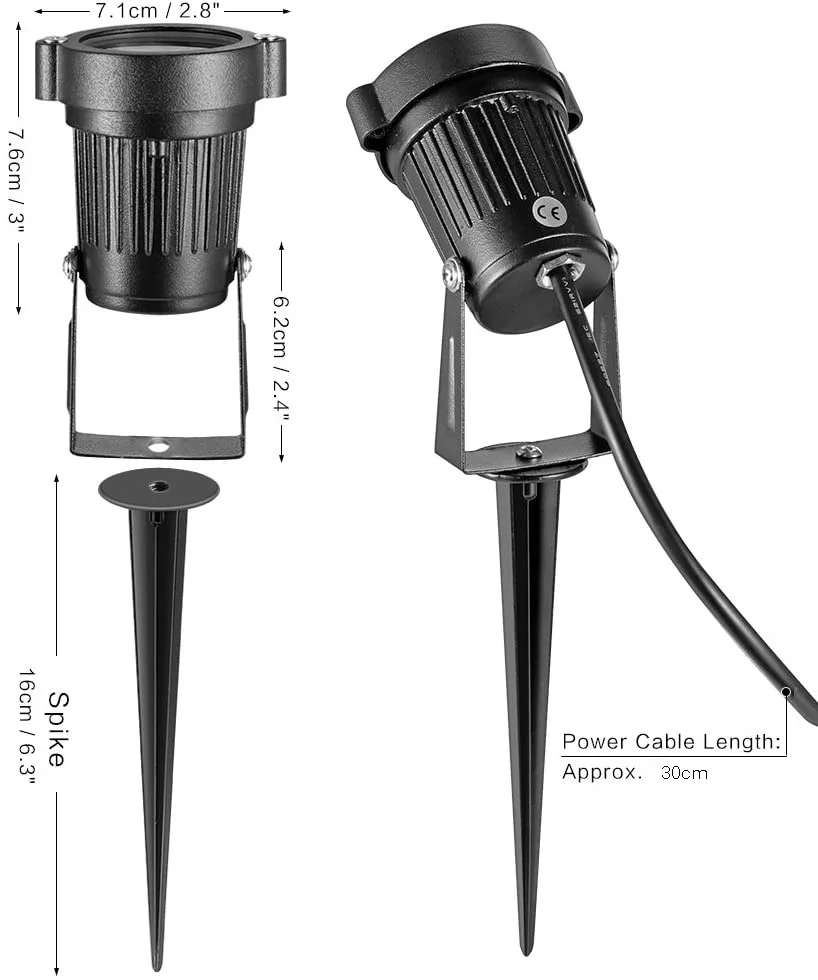 

LED Garden lighting 6W 3W Outdoor Spike Lawn Lamp Waterproof Lighting Led Light Garden Path Spotlights AC110V 220V DC12V 24v