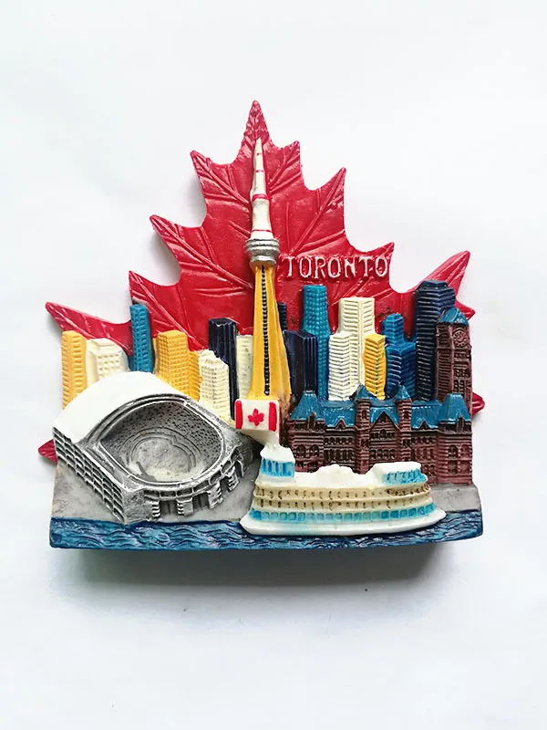 Холодильник Описание стикер s Америка Toronto туристический сувенир магниты на холодильник 3D Смола магнит на холодильник наклейка подарок для путешествий