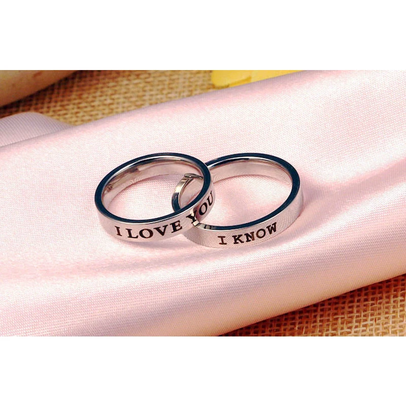 Кольцо из титановой стали ювелирное изделие кольцо для влюбленных фильма