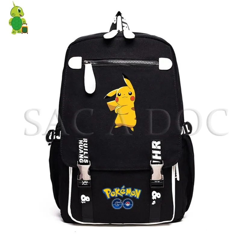 7 Покемон рюкзак с отражающими вставками Pikachu Eevee школьные сумки для подростков девочек мальчиков ноутбук удобный рюкзак для путешествий Сумки - Цвет: 7