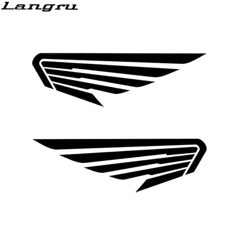 Langru 20X6.4CM 2X автомобиль Крылья Ангела птицы перо (1 правая и 1 левая) персональная