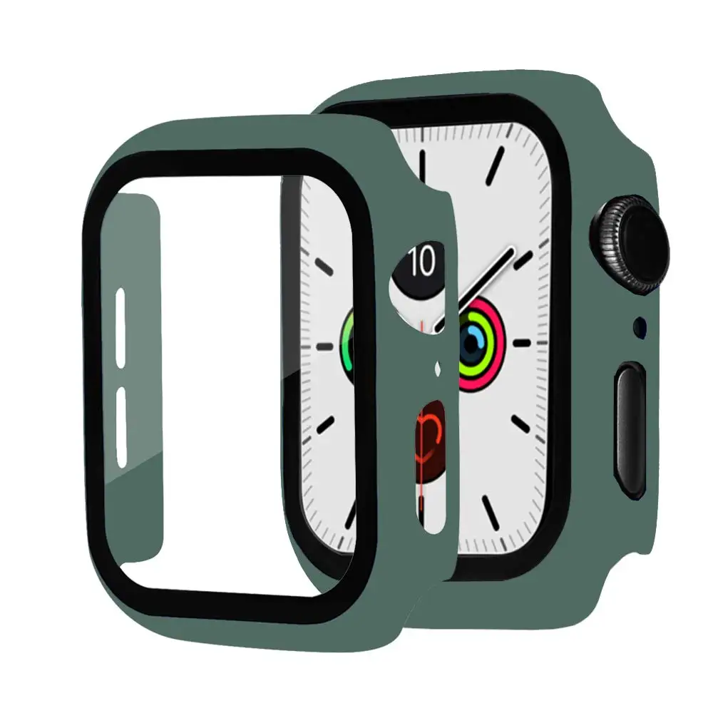 Чехол для часов Apple Watch 5/4 40 мм/44 мм бампер из поликарбоната со стеклянной защитной