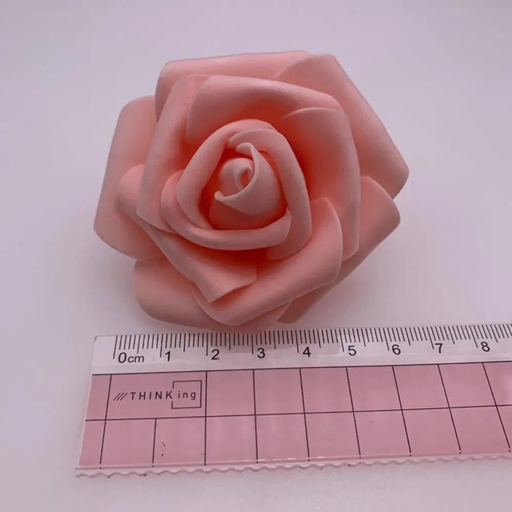 

50pcs Artificial Foam Rose flower head PE Foam Wedding Home Wreaths Decor Festival DIY Decoration Craft W1I0