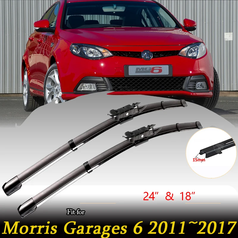 

New Front Wiper Blades for MG6 Accessories Auto Glass Wipers 2011 2012 2013 2014 2015 2016 2017 Car Windscreen Goods Stickers