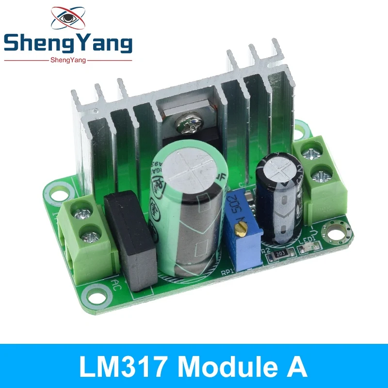 Регулируемый преобразователь LM317T DC-DC понижающий модуль платы линейный регулятор