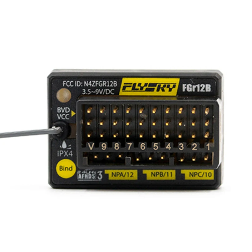 

Радиоуправляемый приемник FLYSKY FGr12B 2,4G 12CH AFHDS3 PWM PPM Ibus In B.bus выход для радиоуправляемого автомобиля лодки PL18 NB4 FRM301 FRM302 передатчик