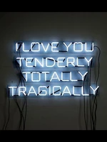 neon sign i love you tenderly totally tragically bar club lamp resterant light hotel store display business impact attract light