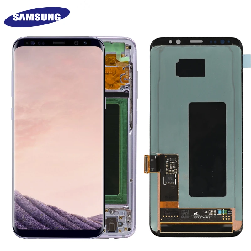 Оригинальный экран 5 8 дюйма для SAMSUNG Galaxy S8 сменный сенсорный ЖК с дигитайзером в
